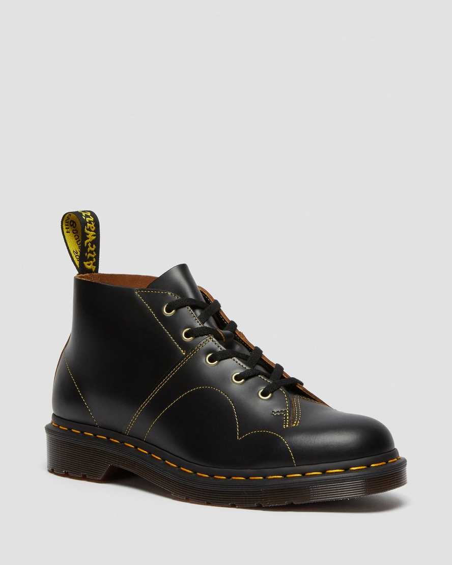 Černé dámské boty dr. martens church vintage monkey