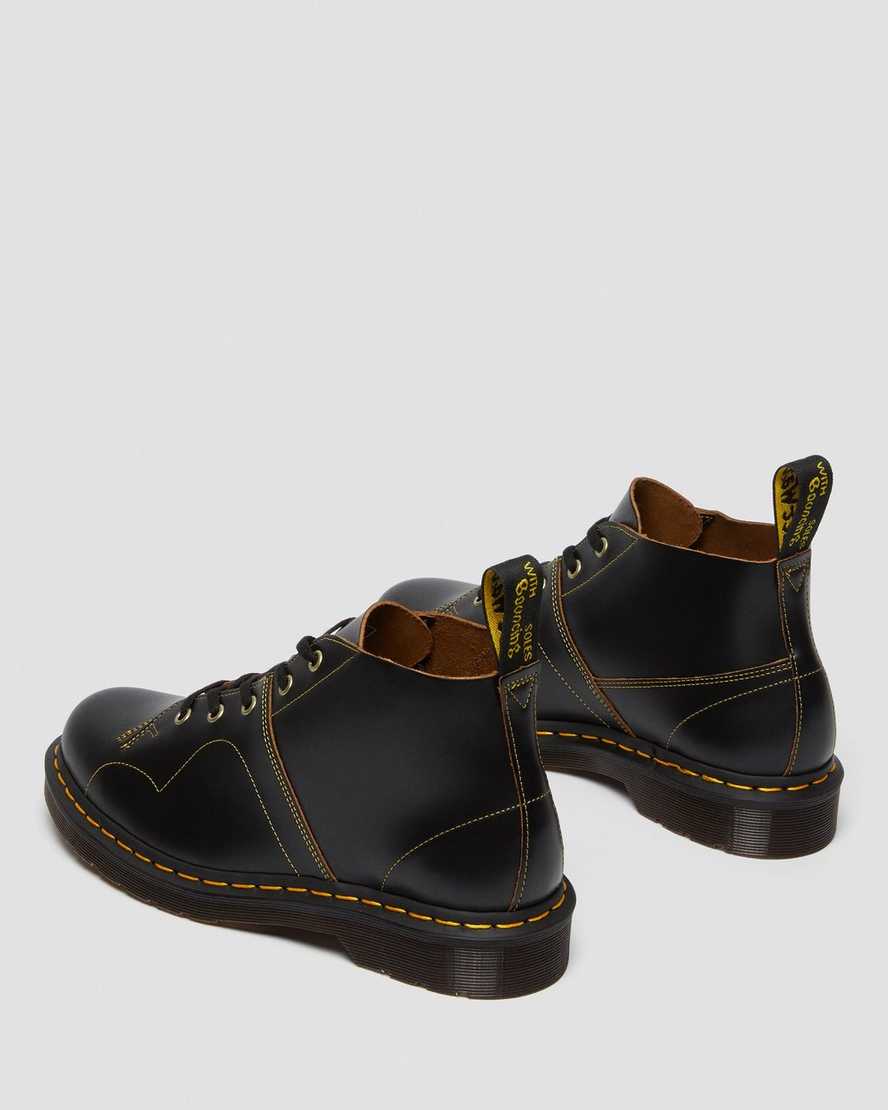 Černé dámské boty dr. martens church vintage monkey