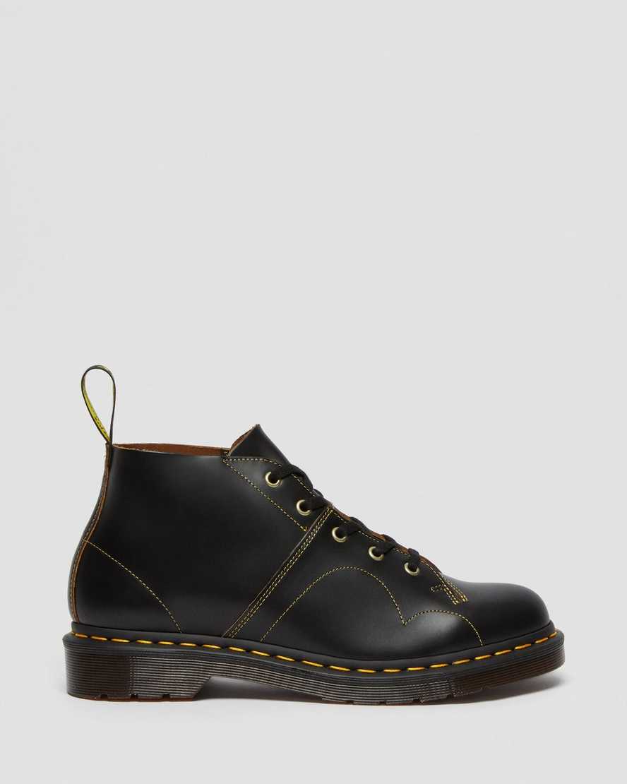 Černé dámské boty dr. martens church vintage monkey