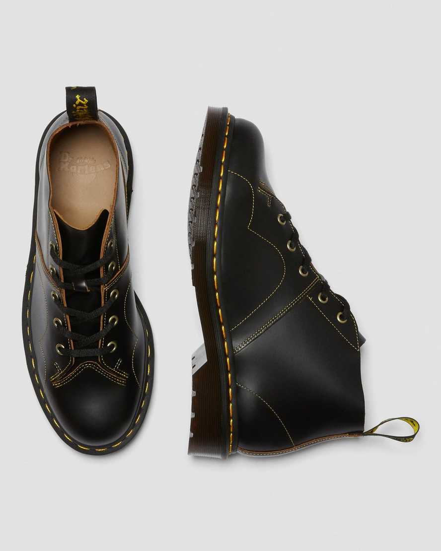 Černé dámské boty dr. martens church vintage monkey