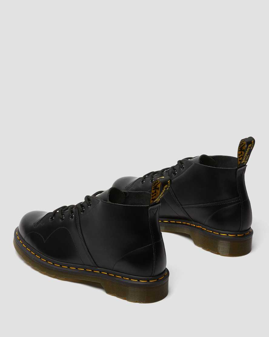 Černé dámské boty dr. martens church smooth monkey