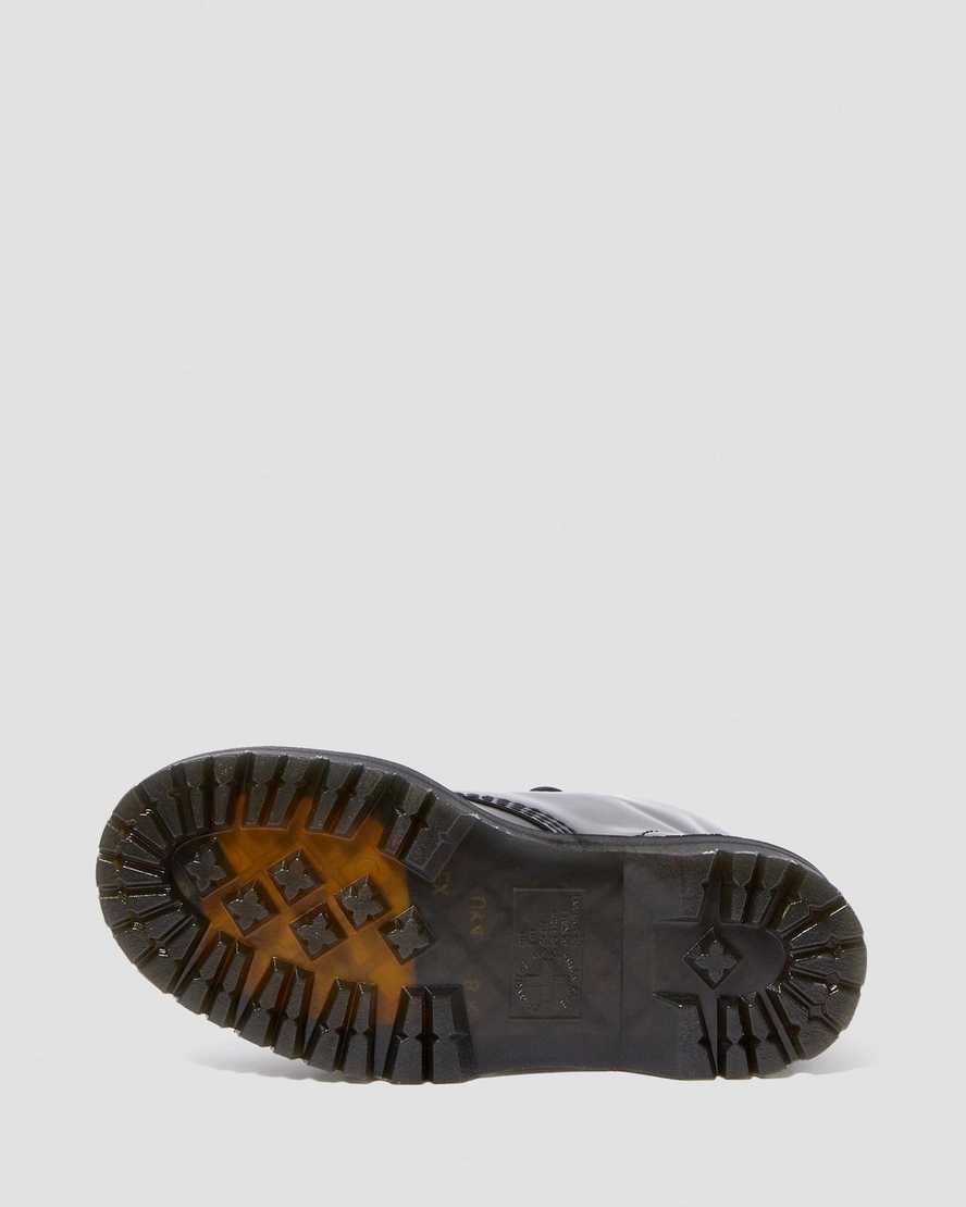 Černé dámské boty na platformě dr. martens molly