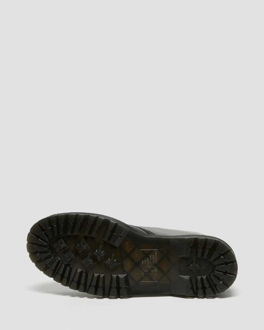 Černé dámské boty na platformě dr. martens 1460 bex smooth