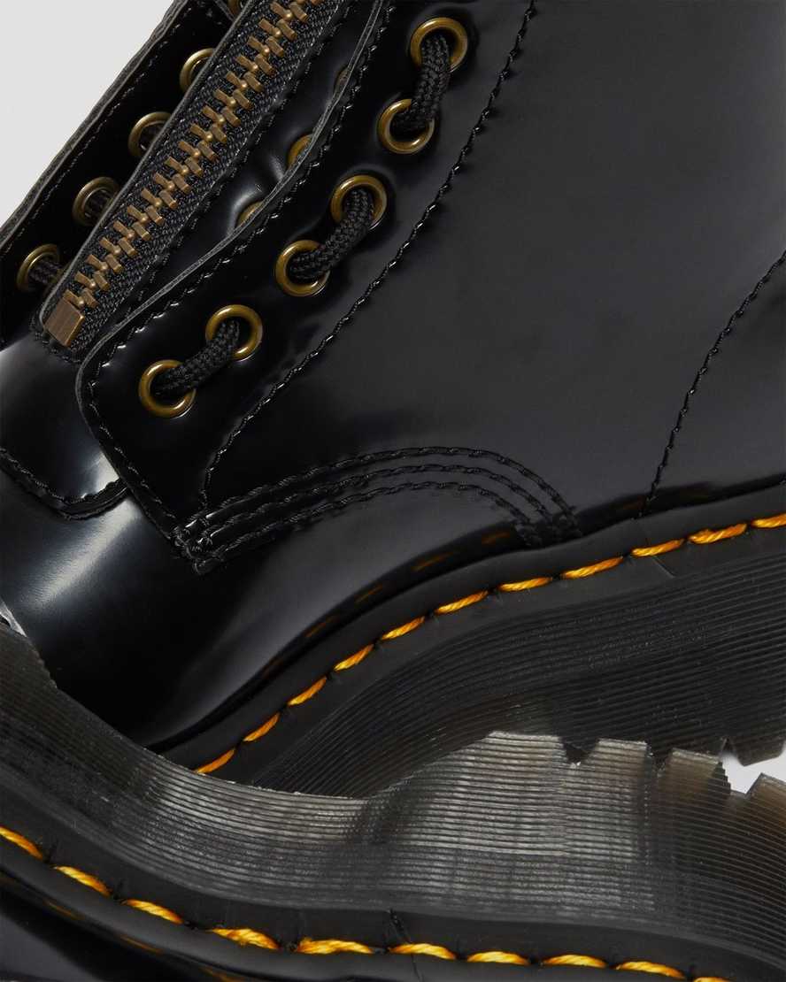 Černé dámské boty na platformě dr. martens sinclair
