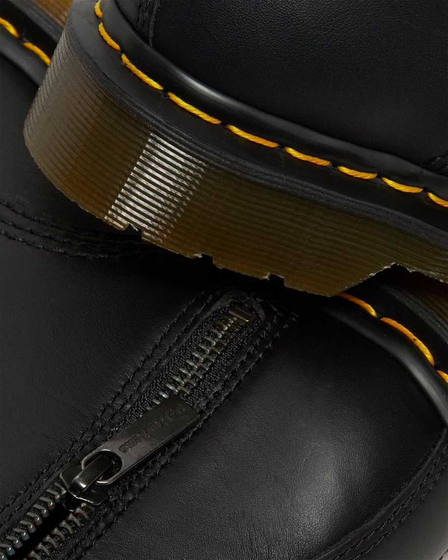 Černé dámské boty na zip dr. martens 1460 pascal nappa