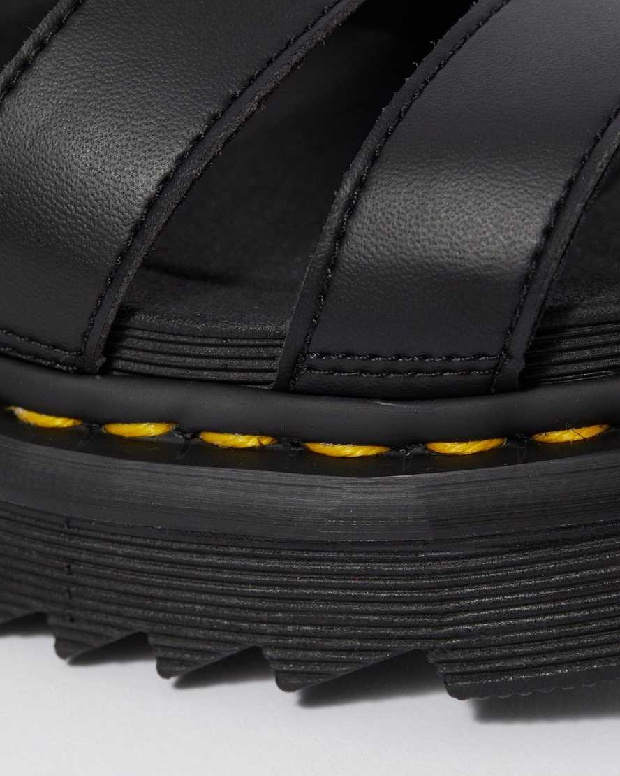 Černé dámské gladiátorské sandály dr. martens blaire felix