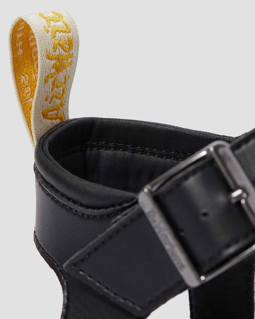 Černé dámské gladiátorské sandály dr. martens blaire felix