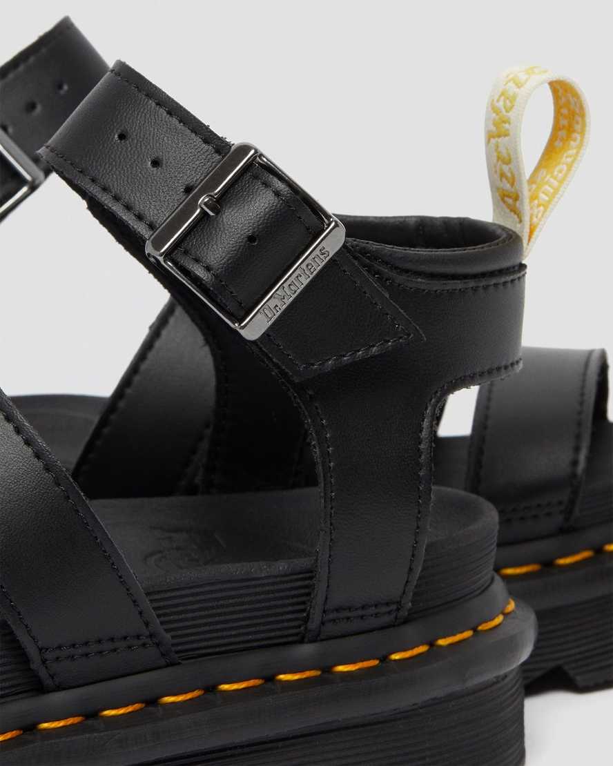 Černé dámské gladiátorské sandály dr. martens blaire felix