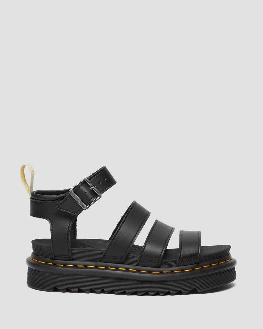 Černé dámské gladiátorské sandály dr. martens blaire felix