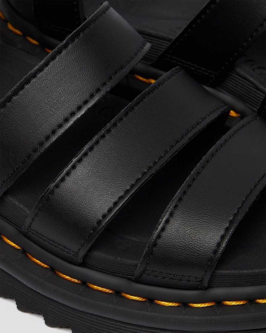 Černé dámské gladiátorské sandály dr. martens blaire felix