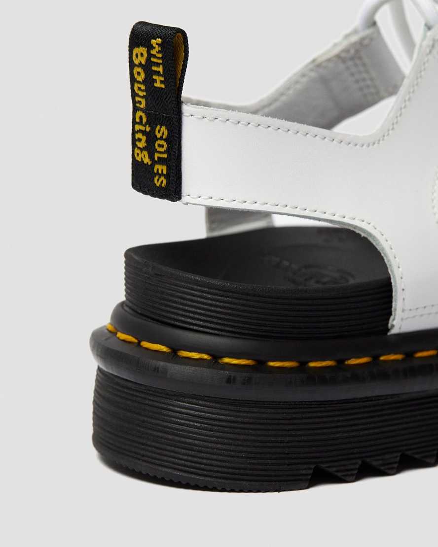 bílé dámské gladiátorské sandály dr. martens nartilla