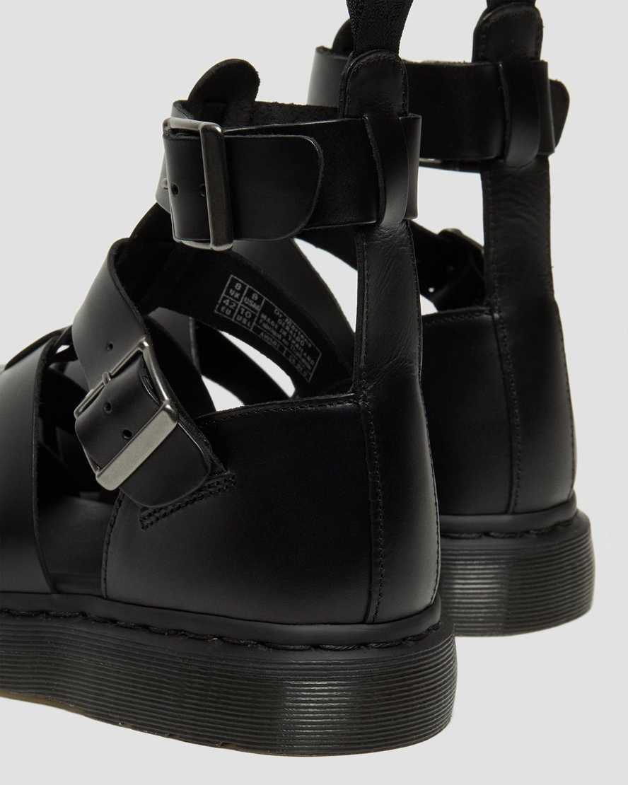 Černé dámské gladiátorské sandály dr. martens geraldo