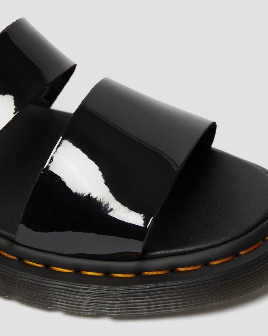 Černé dámské gladiátorské sandály dr. martens gryphon patent