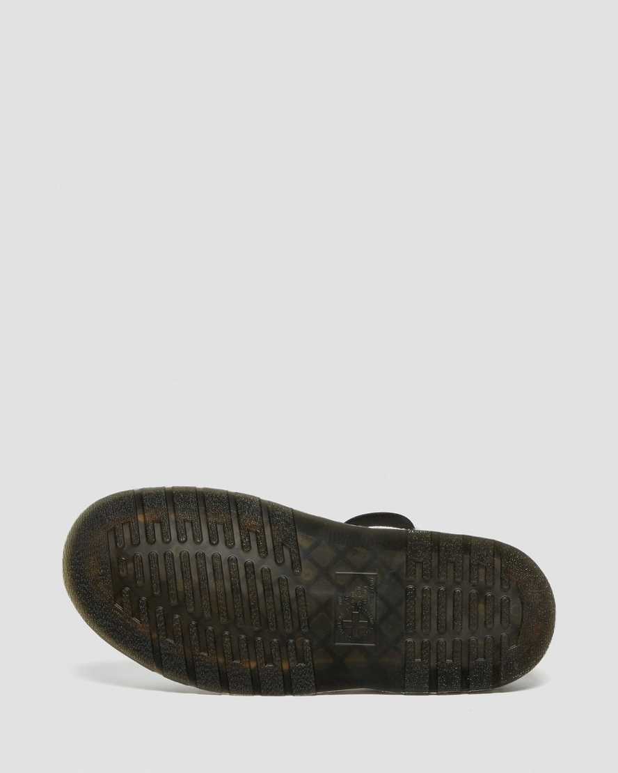stříbrné metalické dámské gladiátorské sandály dr. martens gryphon