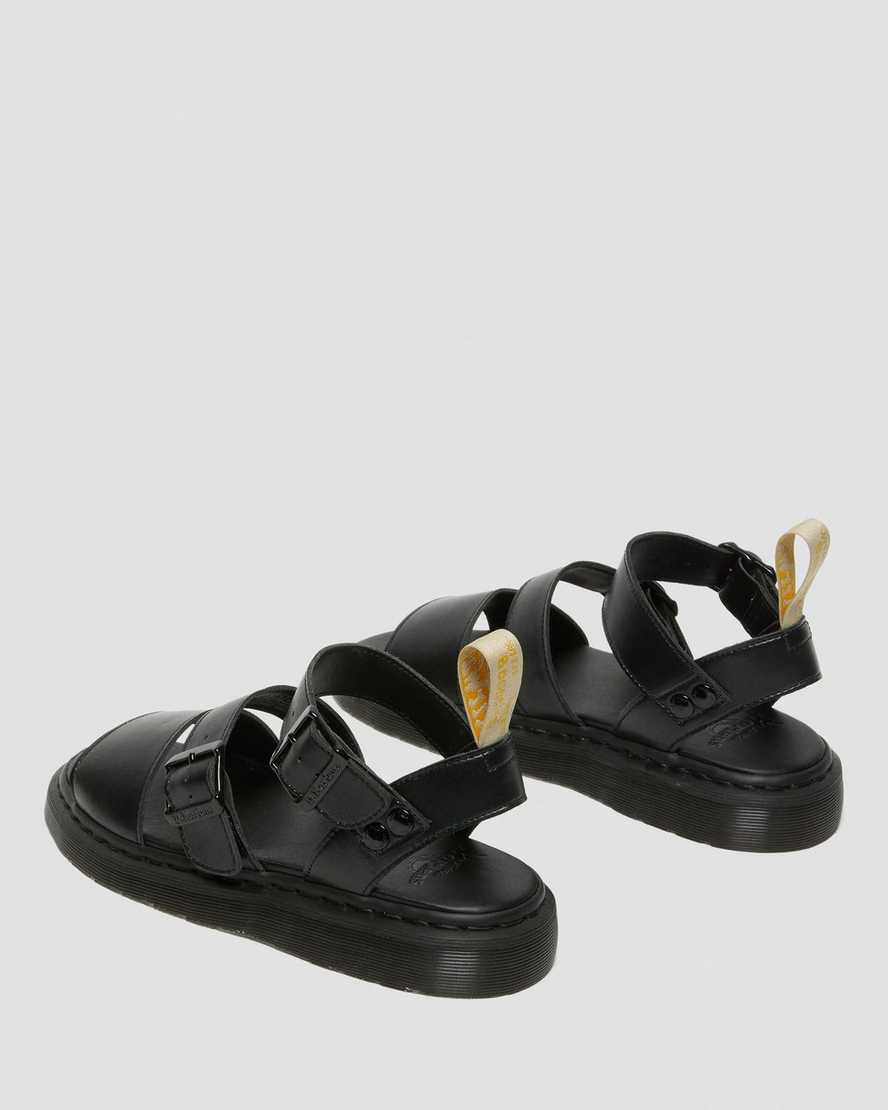 Černé dámské gladiátorské sandály dr. martens gryphon
