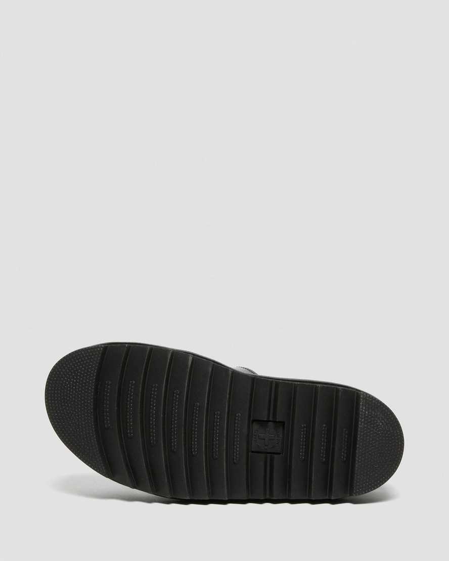 Černé dámské gladiátorské sandály dr. martens blaire patent