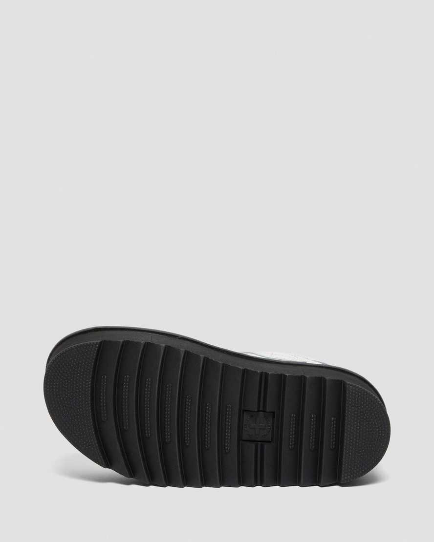 bílé dámské sandály na platformě dr. martens voss strap