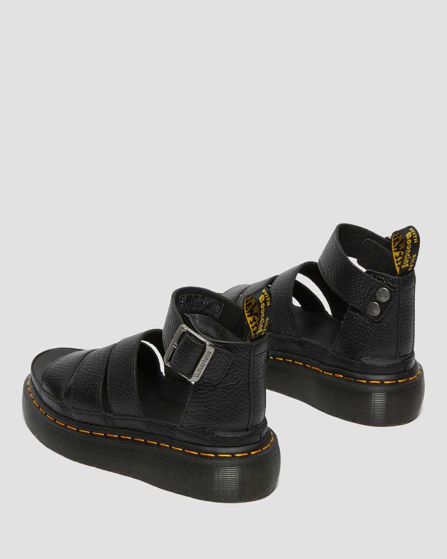 Černé dámské sandály na platformě dr. martens clarissa ii