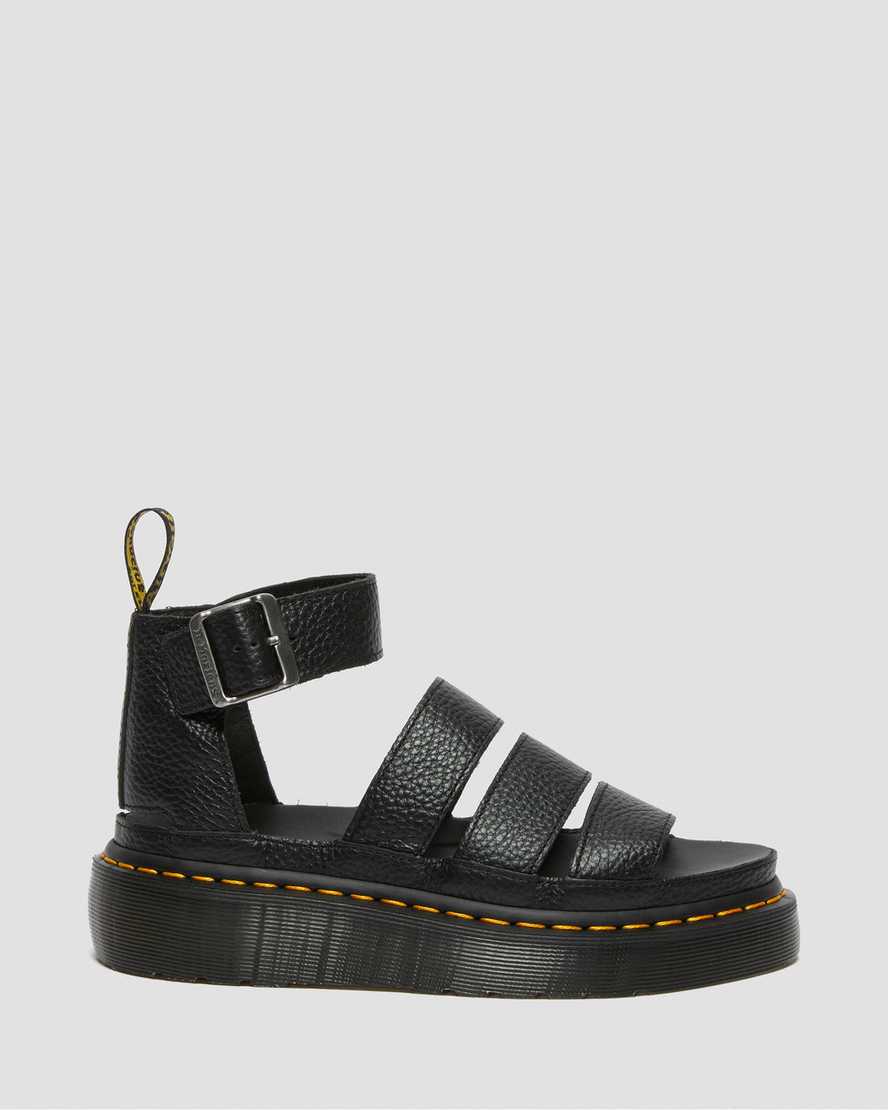 Černé dámské sandály na platformě dr. martens clarissa ii