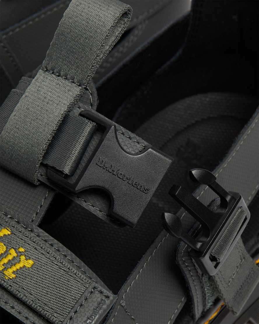 dámské sandály dr. martens pearson webbing šedé