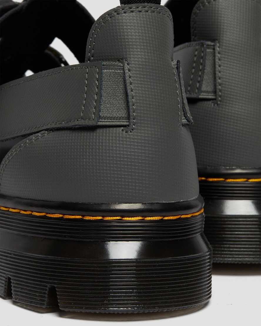 dámské sandály dr. martens pearson webbing šedé