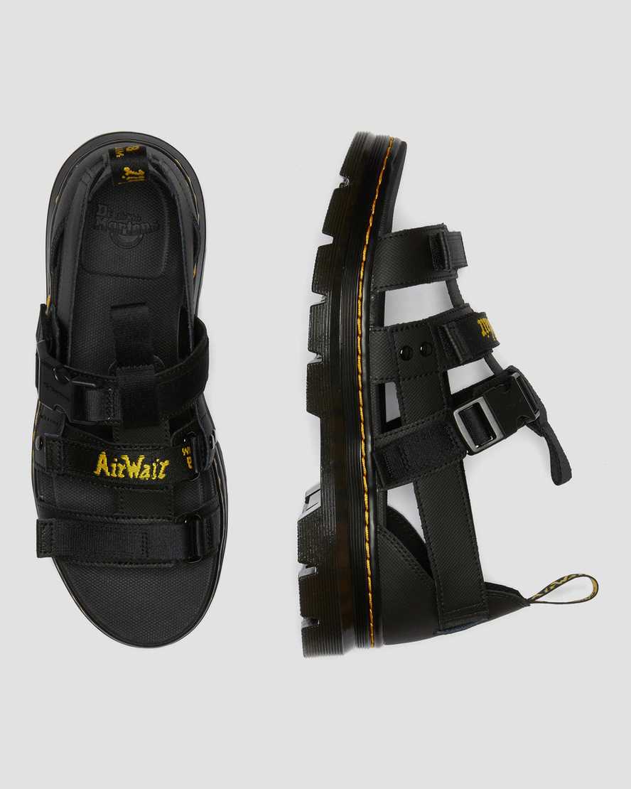 Černé dámské sandály dr. martens pearson webbing