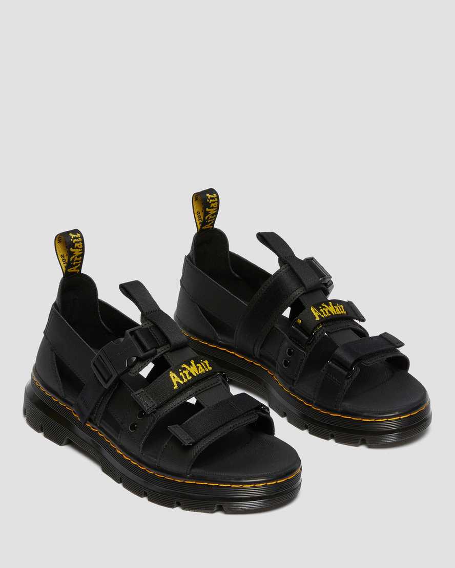 Černé dámské sandály dr. martens pearson webbing