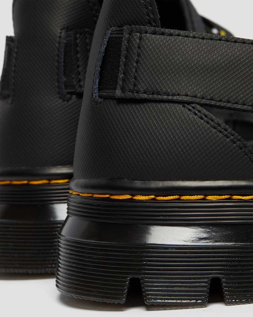 Černé dámské sandály dr. martens pearson webbing