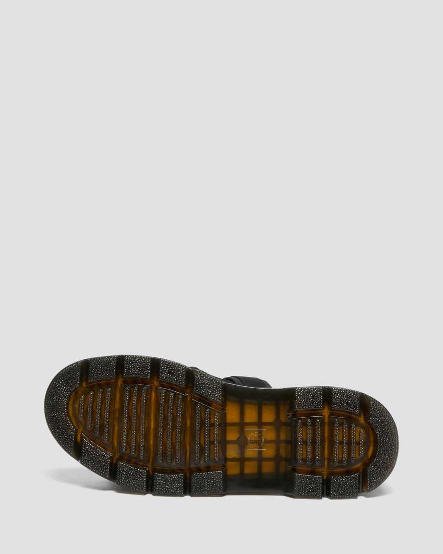 Černé dámské sandály dr. martens pearson webbing