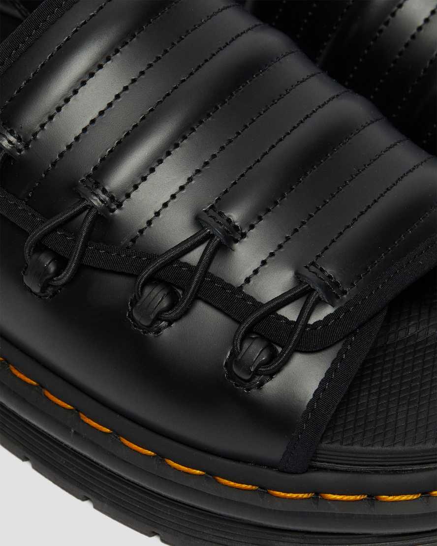 Černé dámské sandály dr. martens mura suicoke