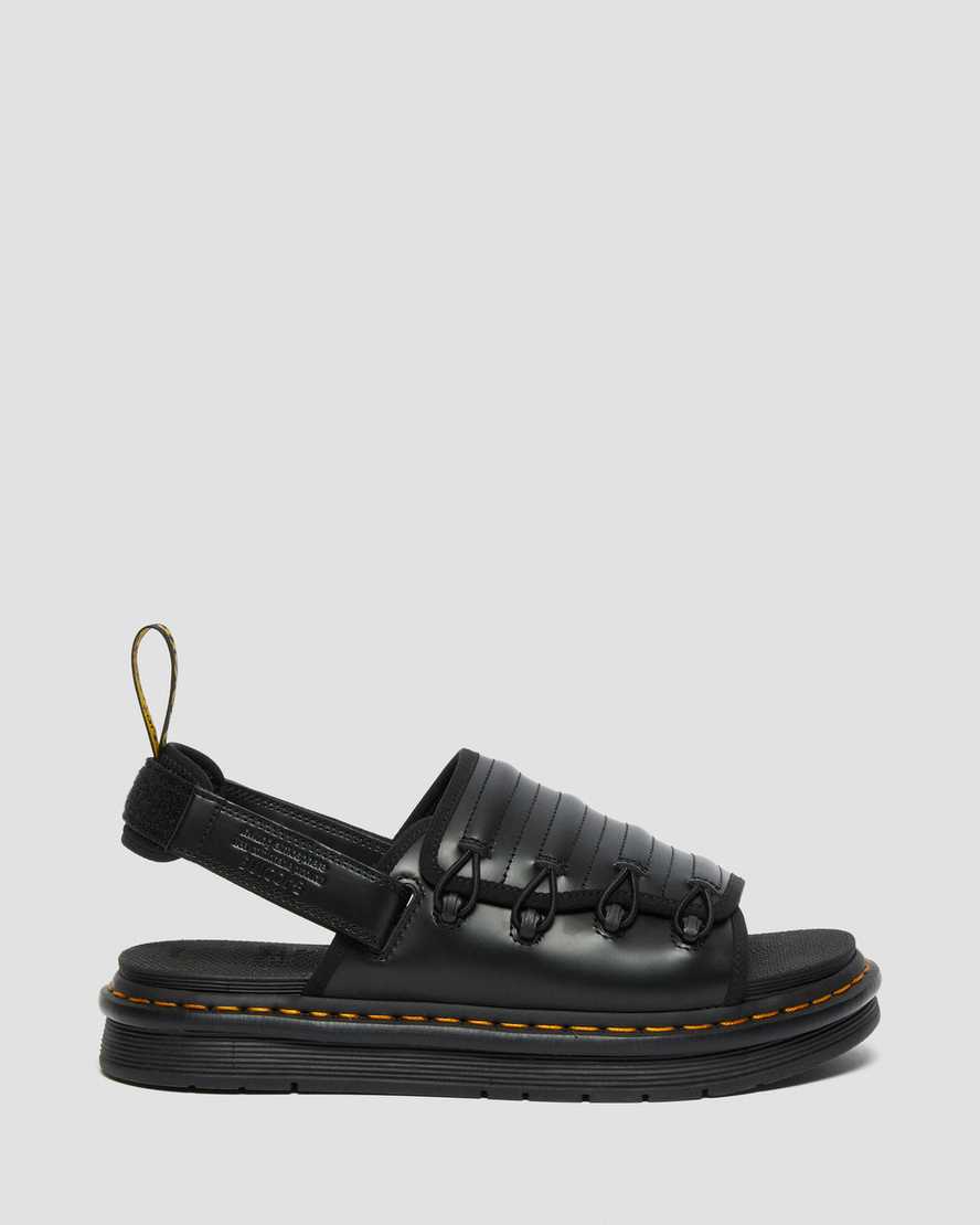 Černé dámské sandály dr. martens mura suicoke