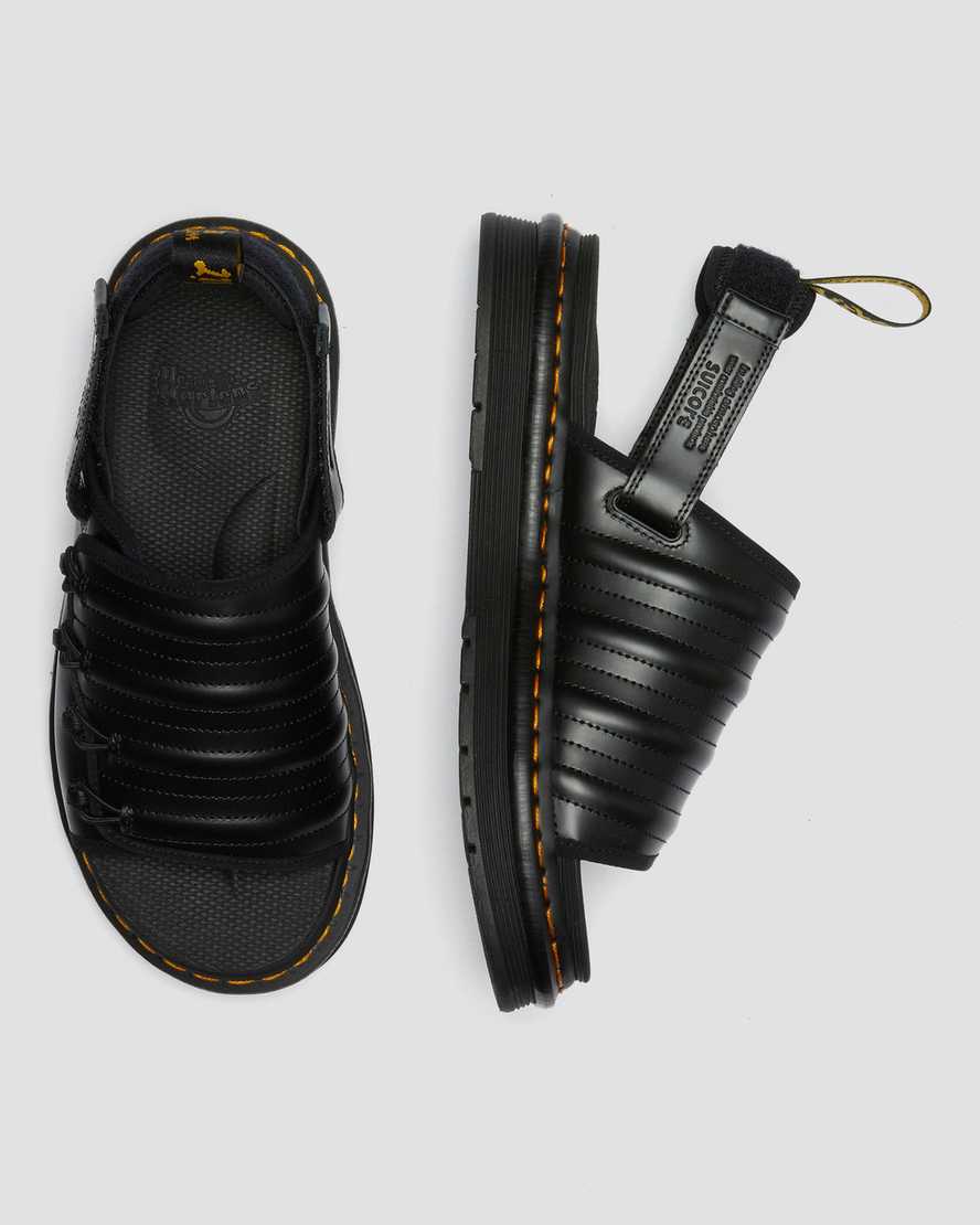 Černé dámské sandály dr. martens mura suicoke