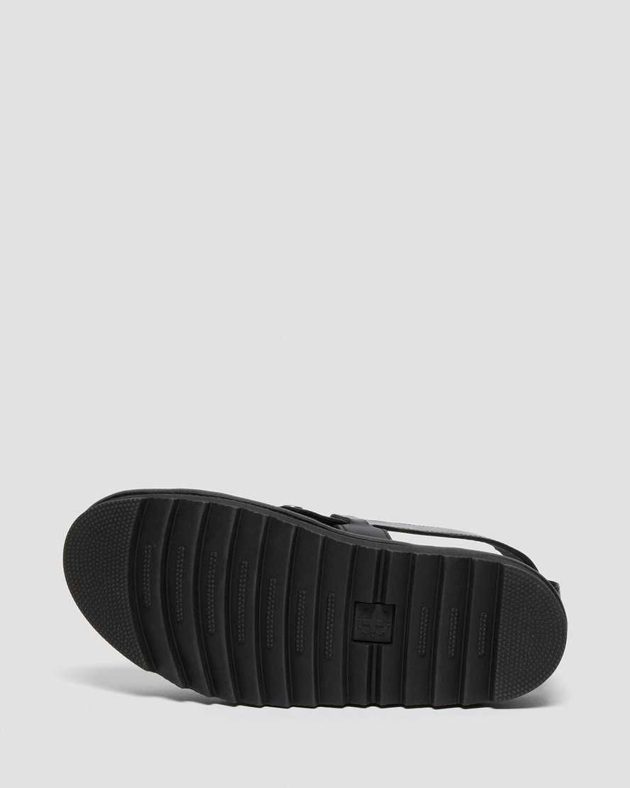 Černé dámské sandály dr. martens terry s páskem