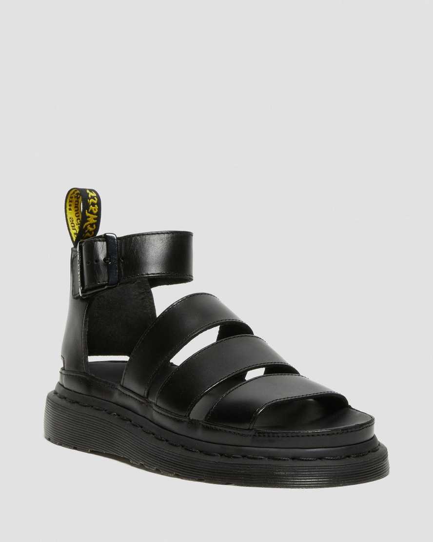 Černé dámské sandály dr. martens clarissa ii s páskem