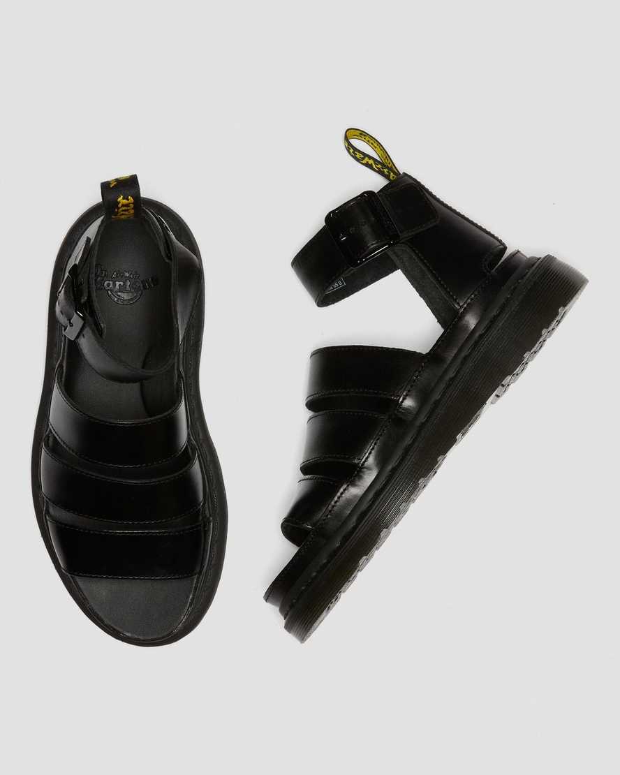 Černé dámské sandály dr. martens clarissa ii s páskem