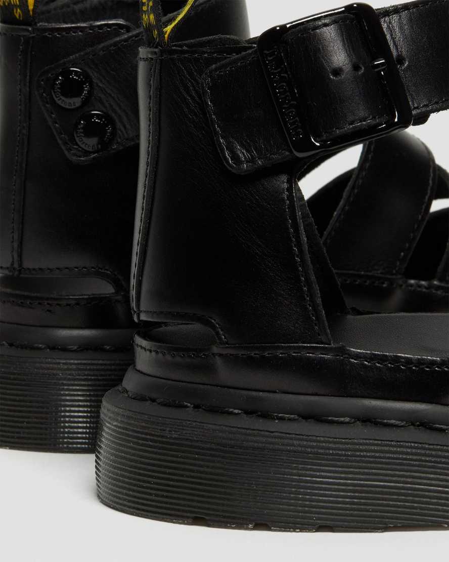 Černé dámské sandály dr. martens clarissa ii s páskem