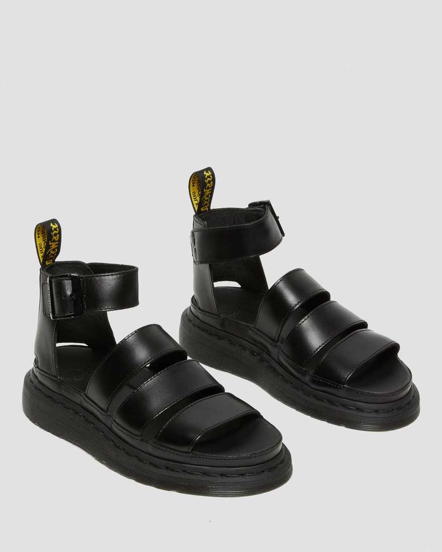 Černé dámské sandály dr. martens clarissa ii s páskem