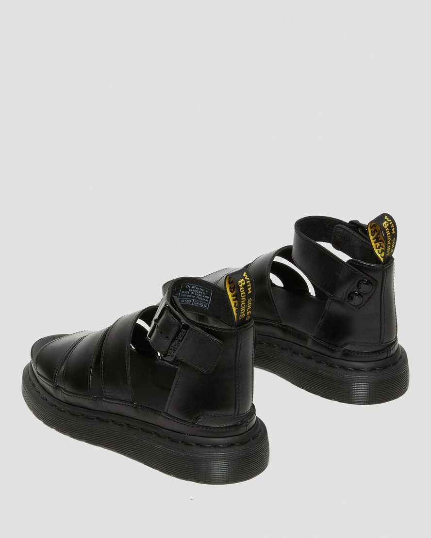 Černé dámské sandály dr. martens clarissa ii s páskem