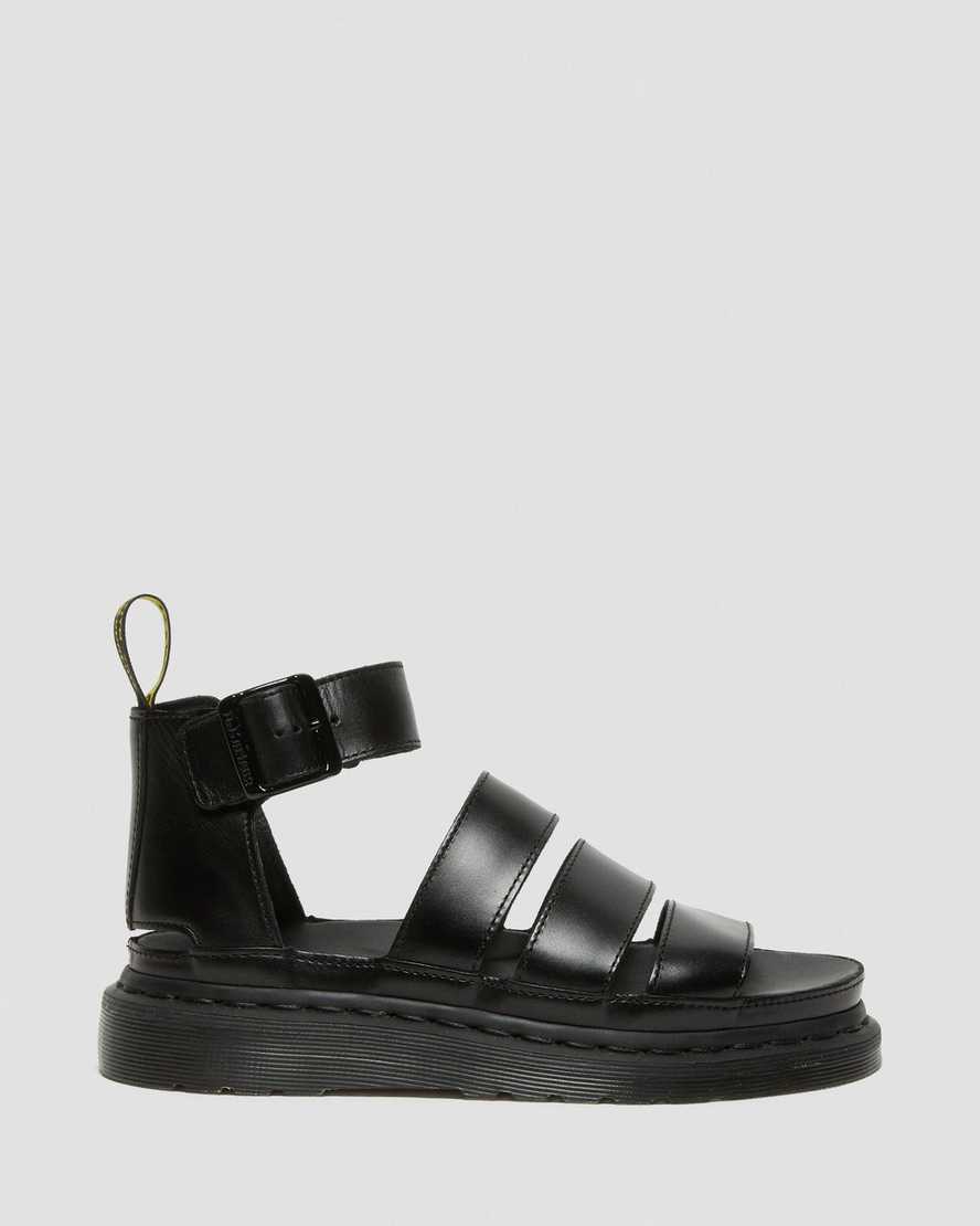 Černé dámské sandály dr. martens clarissa ii s páskem