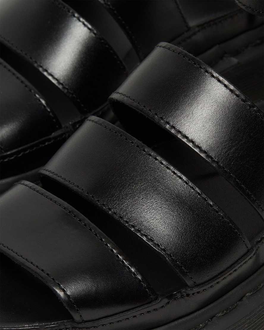 Černé dámské sandály dr. martens clarissa ii s páskem