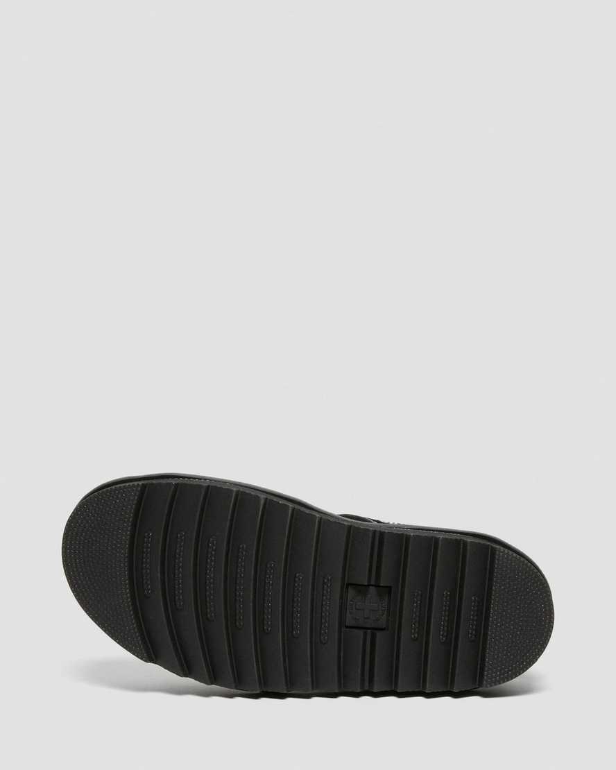 Černé dámské sandály dr. martens voss patent s páskem