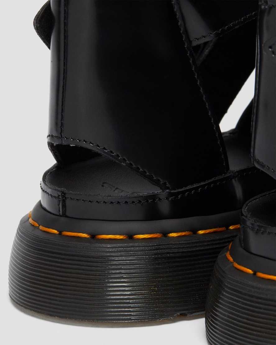 Černé dámské sandály dr. martens mackaye s páskem