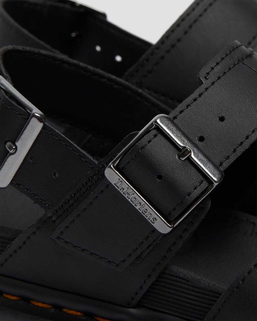 Černé dámské sandály dr. martens voss ii s páskem