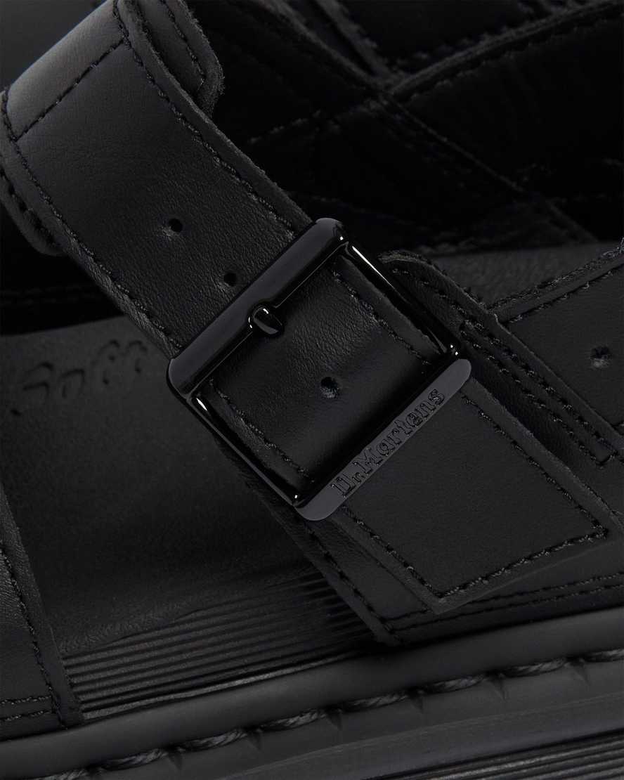 Černé dámské sandály dr. martens voss s páskem