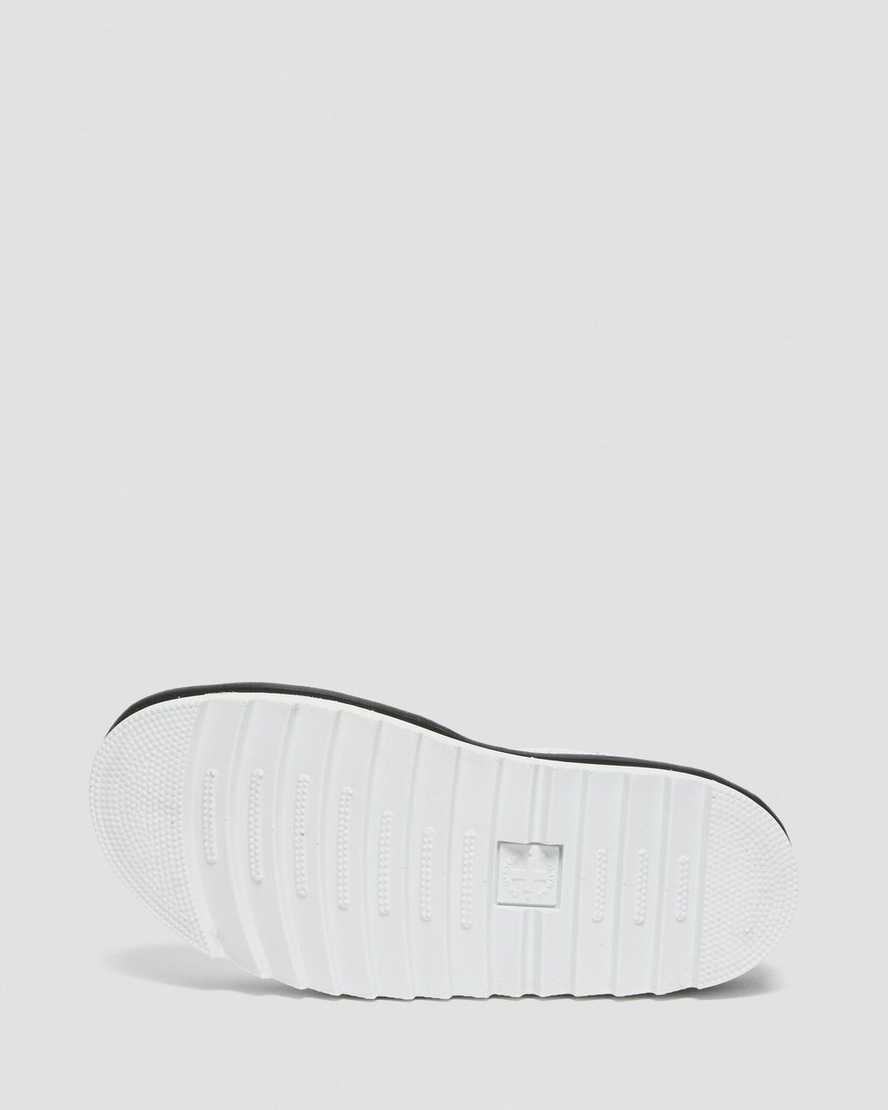 bílé dámské sandály dr. martens voss s páskem