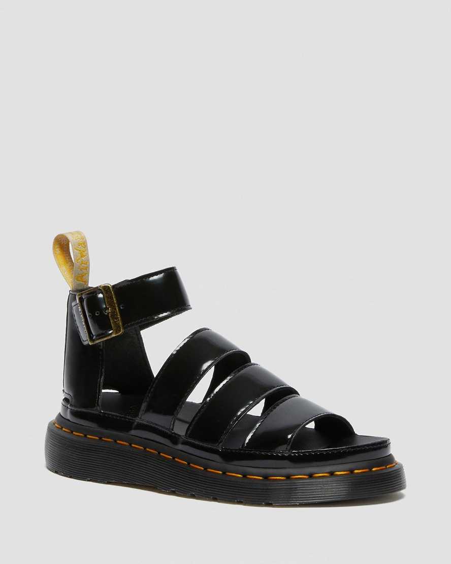 Černé dámské sandály dr. martens clarissa ii s páskem