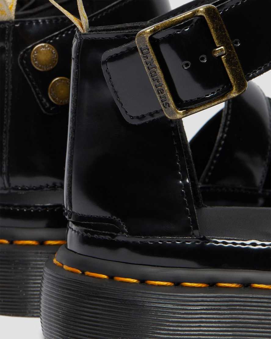Černé dámské sandály dr. martens clarissa ii s páskem