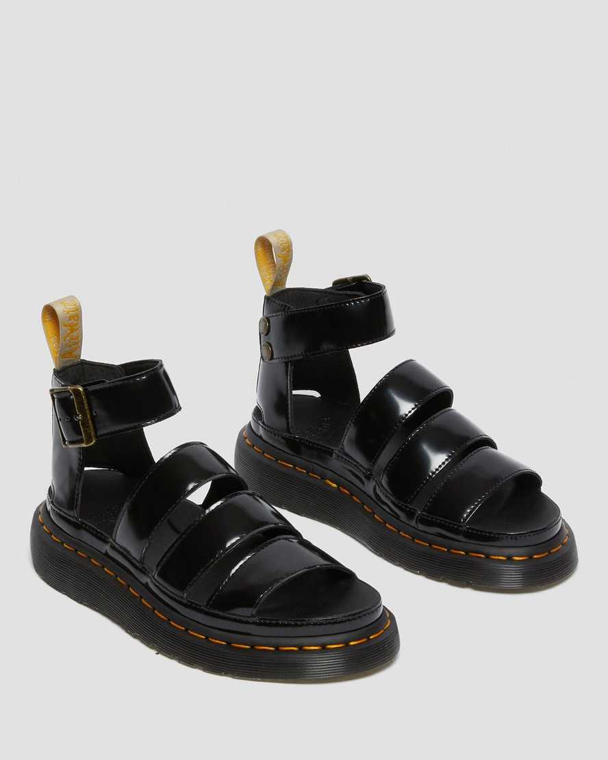 Černé dámské sandály dr. martens clarissa ii s páskem