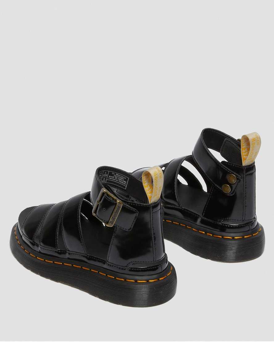 Černé dámské sandály dr. martens clarissa ii s páskem