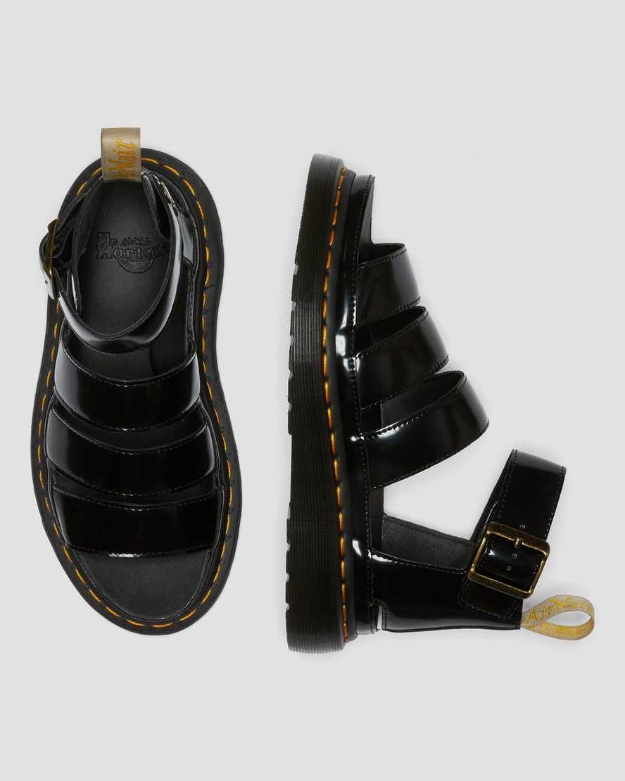 Černé dámské sandály dr. martens clarissa ii s páskem